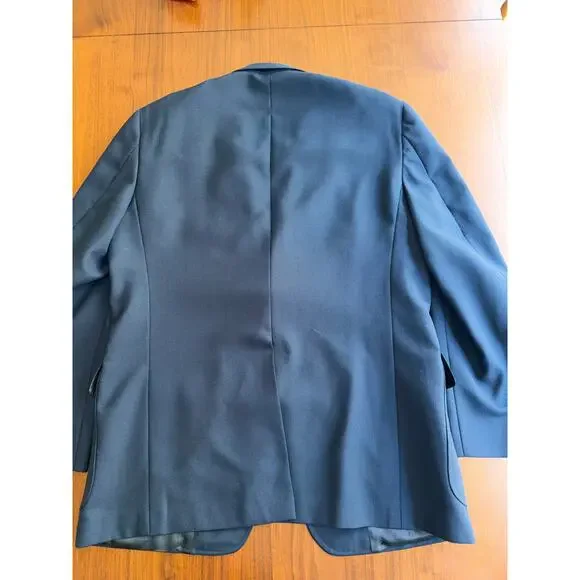Vintage Regent Clothes Navy Hopsack Blazer for George Gibson's 44R - Picture 7 of 7